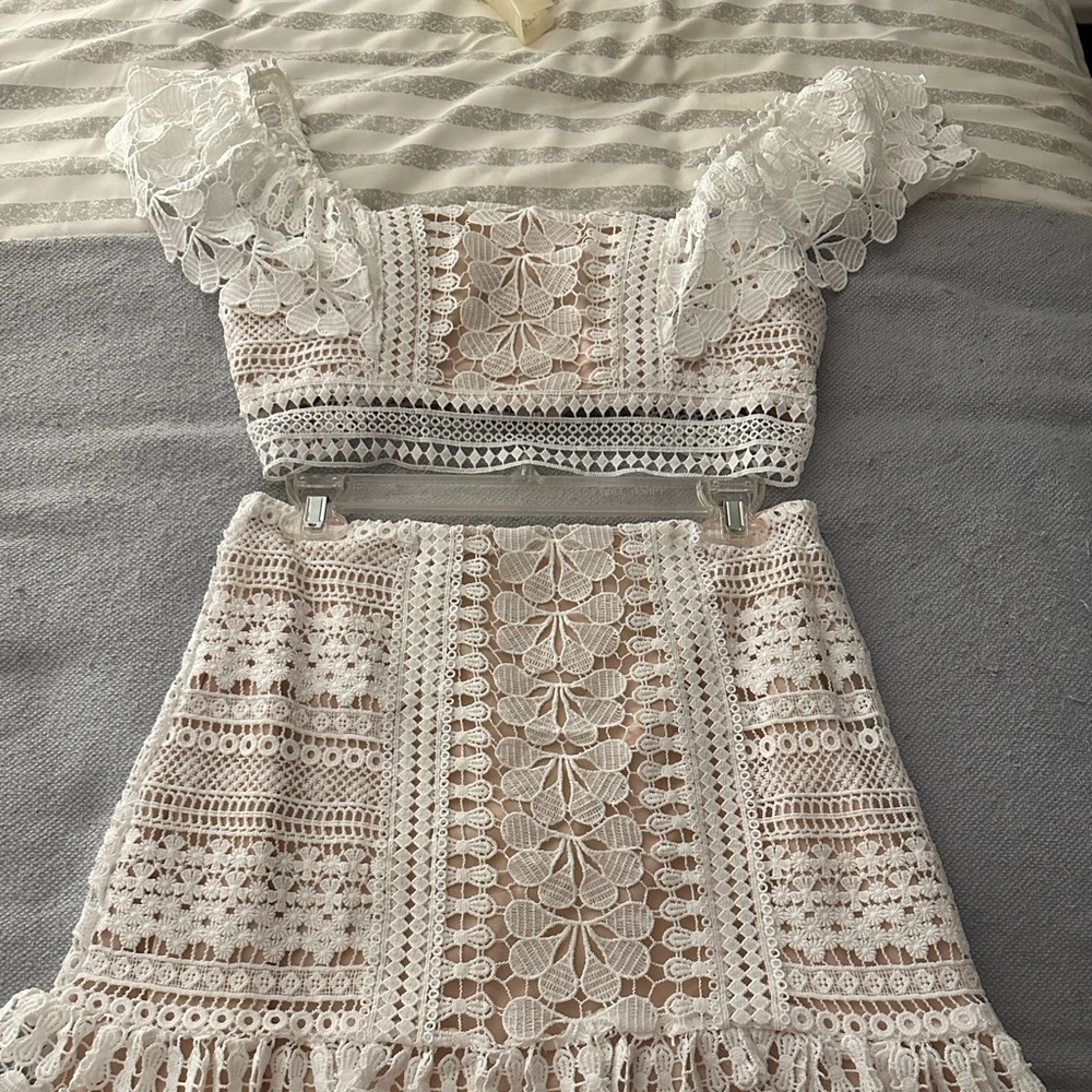 Sweet Thing Crochet Skirt set